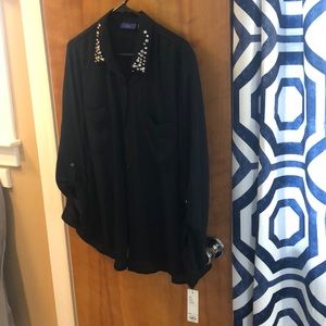 Xl black blouse